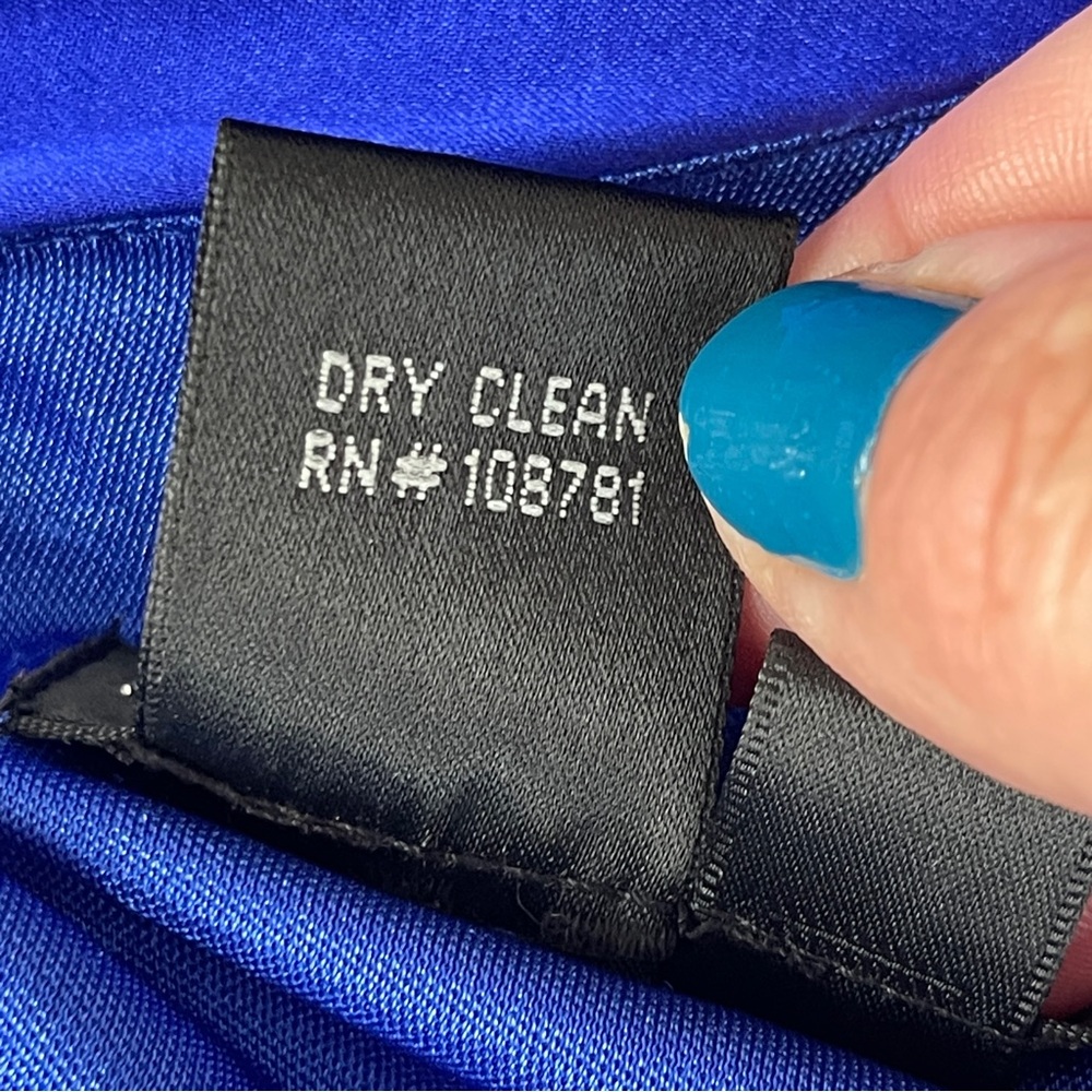 Aidan Mattox Dress Royal Blue Size 4 - Picture 9 of 9